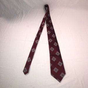 Men’s Burberry Geometric Pattern Silk Tie